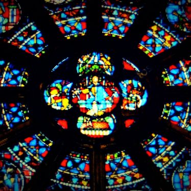 Das Rosenfenster überlebt! (Notre Dame, Paris)